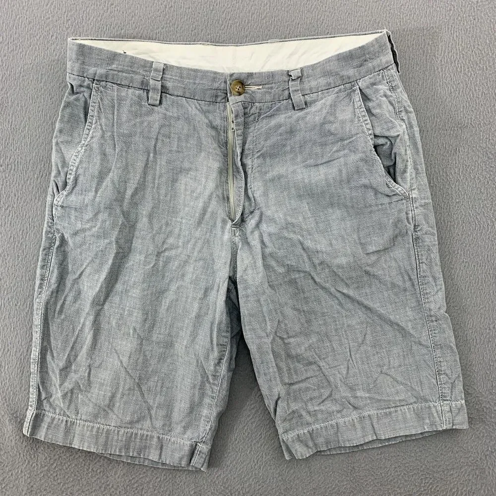 J Crew Club Shorts Mens 30 Blue Chino Flat Front 10